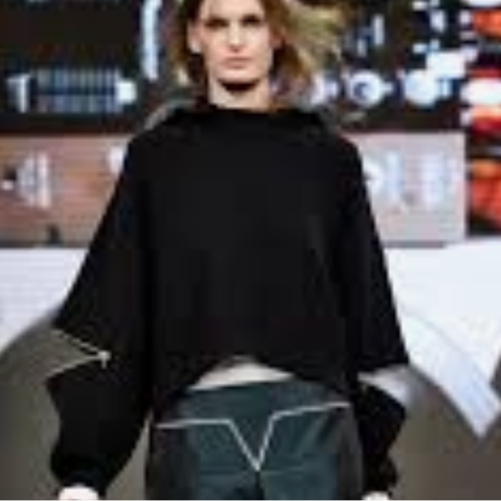 Altewaisaome‎ hooded sweater with zipper sleeves. NWOT. Retail 1.395